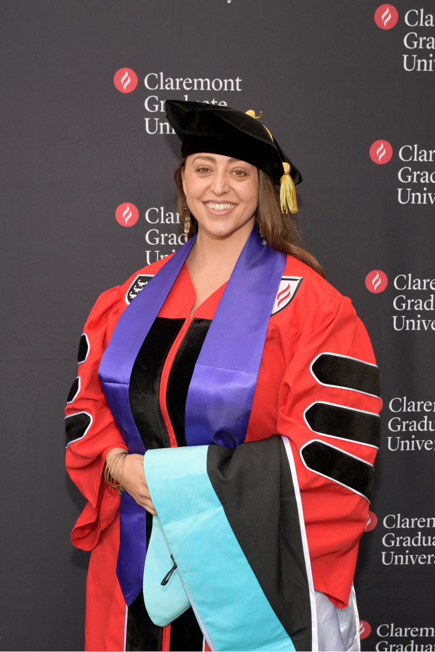 Stephanie R. Dailey at her doctoral hooding ceremony